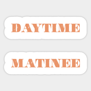 Daytime Matinee Club Shirt in Orange Sticker